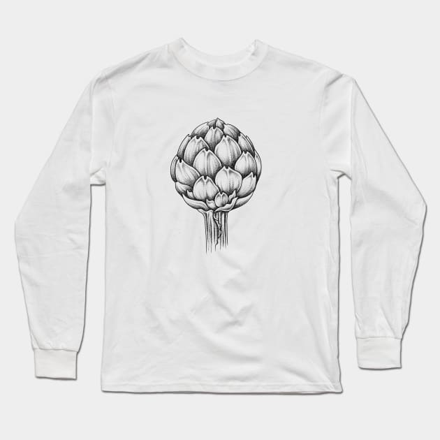 Artichoke Long Sleeve T-Shirt by norakamuy